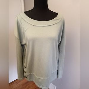 Recreation, medium, green, long sleeve top